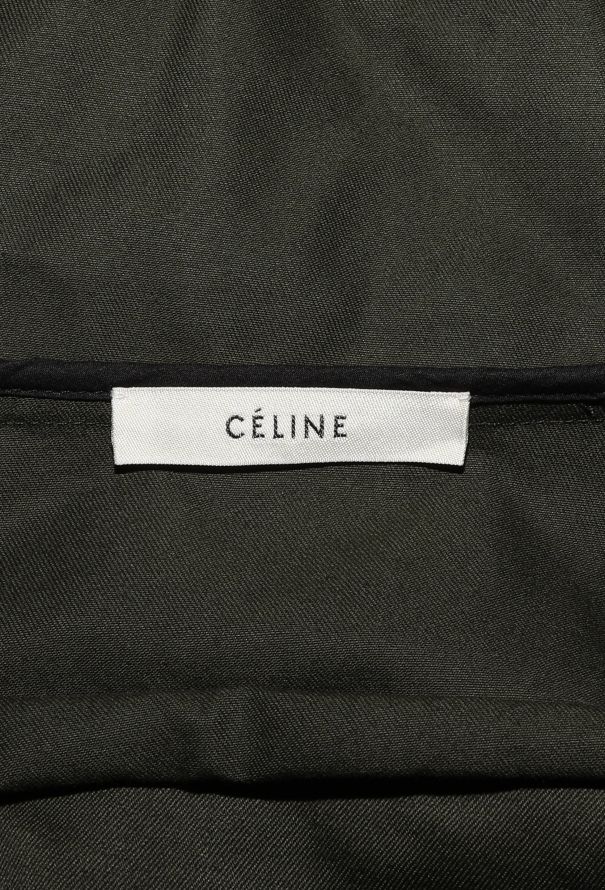 Céline 2017 Khaki Gabardine Parka - 5 Céline 2017 Khaki Gabardine Parka - 5