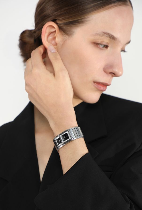 Chanel Code Coco Steel & Diamonds Watch - 5