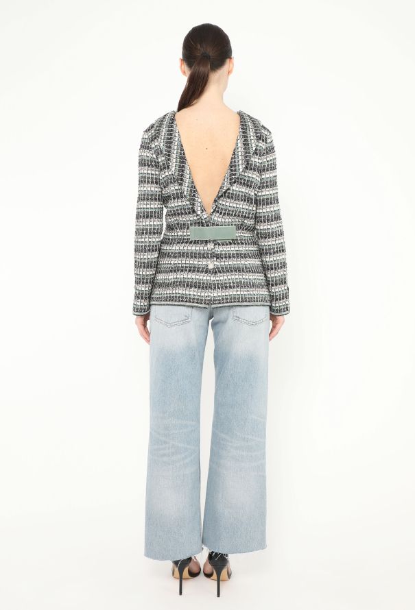 Chanel S/S 2017 Open-Back Tweed Tunic - 3