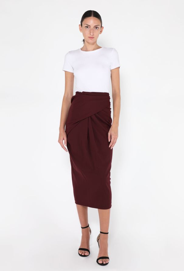 Romeo Gigli Draped Ruched Skirt, 1990s - 2