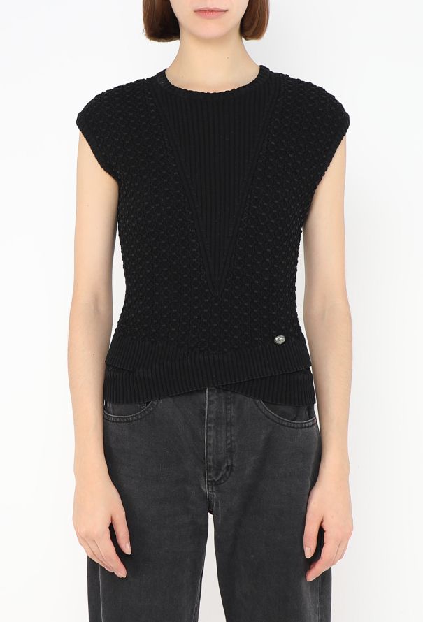 Chanel 'CC' Trellis Knit Top - 2 Chanel 'CC' Trellis Knit Top - 2