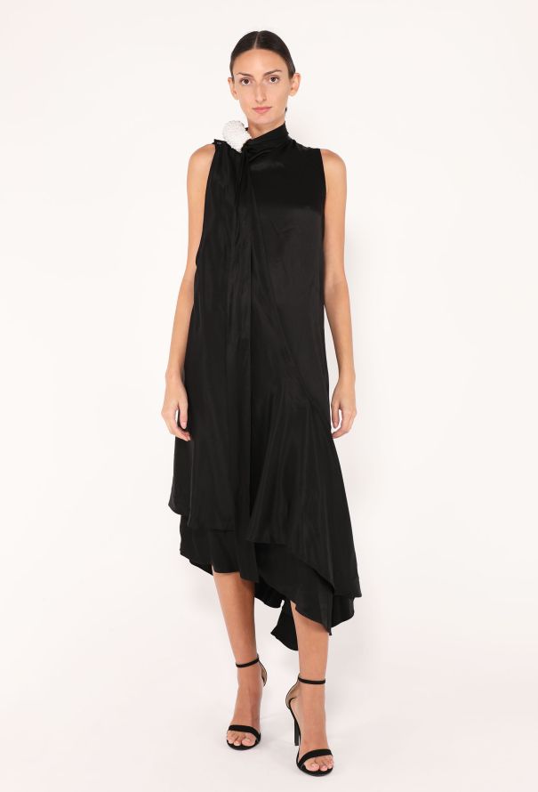 Loewe 2023 Silk Ruffle Midi Dress - 2