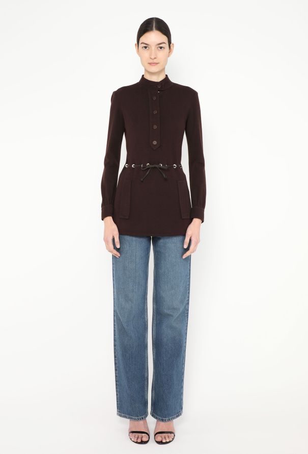 Saint Laurent ICONIC Haute Couture Fall 1968 Eyelet Tunic - 4 Saint Laurent ICONIC Haute Couture Fall 1968 Eyelet Tunic - 4