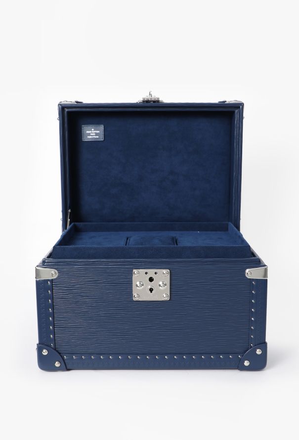 Louis Vuitton Blue Epi Watch & Jewelry Box - 3