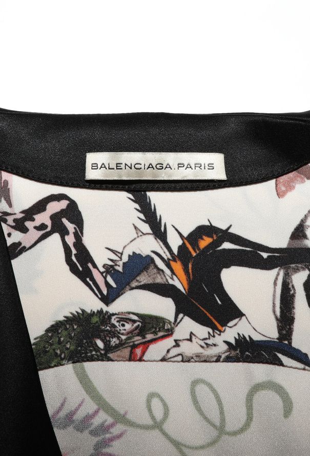 Balenciaga F/W 2011 Asymmetrical Floral Dress - 6 Balenciaga F/W 2011 Asymmetrical Floral Dress - 6