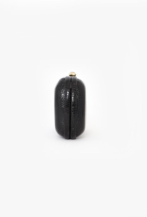 Bottega Veneta Black Lizard Clutch - 4
