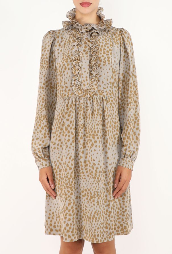 Chloé Ruffled Silk Smock Dress - 3
