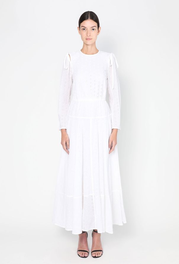 Open Back Cotton Eyelet Dress Authentic Vintage ReSee