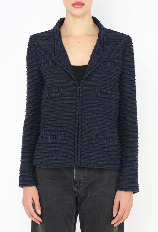 Chanel Bouclé Notched Jacket - 4 Chanel Bouclé Notched Jacket - 4