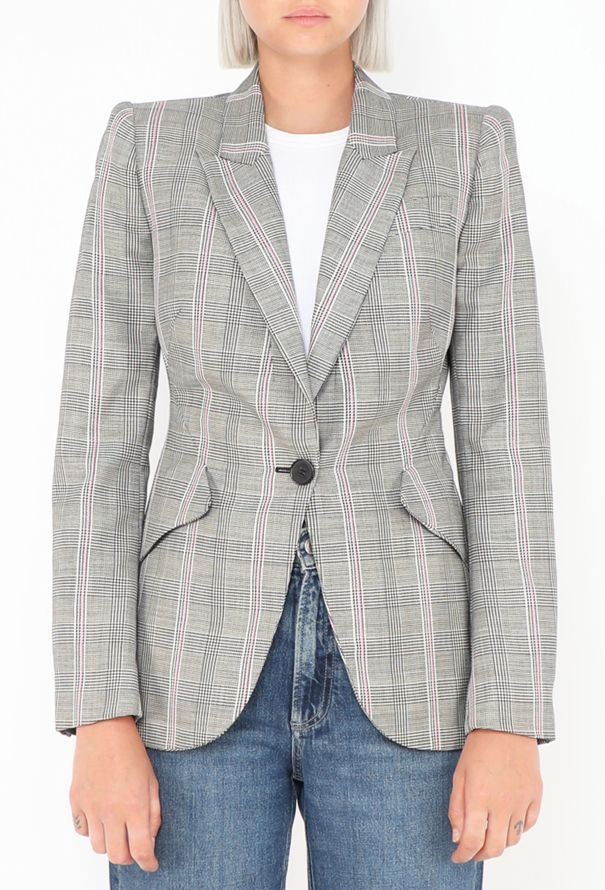 Alexander McQueen Pre-Fall 2019 Plaid Blazer - 1