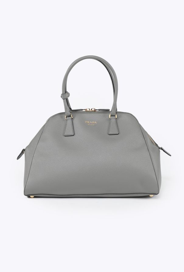 Prada 2023 Grey Large Saffiano Bag - 1