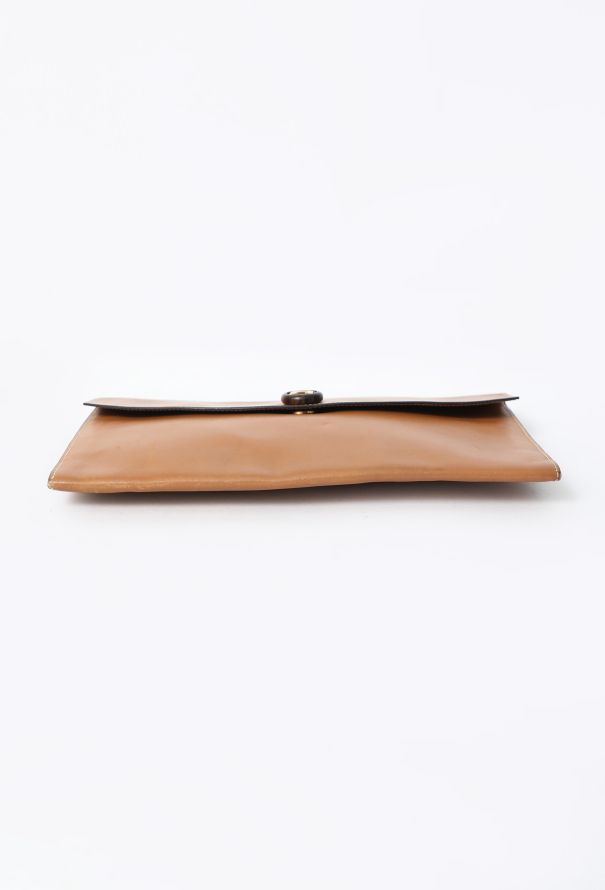 Hermès Vintage Gold Box Rio Clutch - 6