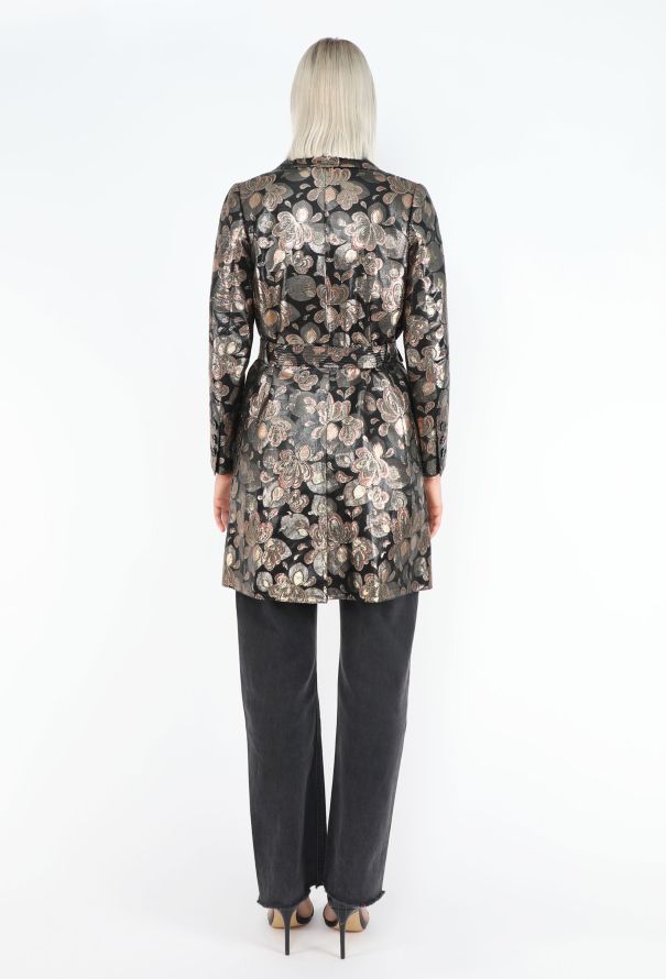 Saint Laurent STUNNING Haute Couture 1969 Brocade Trench - 6