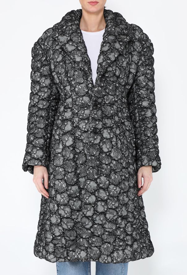 Comme des Garçons F/W 2022 'Black Rose' Lace Coat - 3