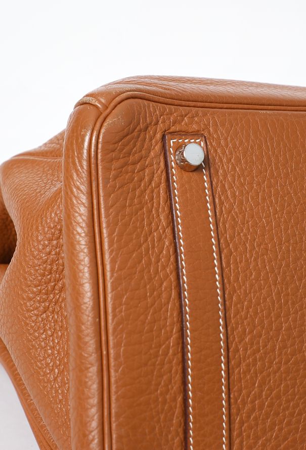 Hermès Gold Taurillon Clémence Birkin 35 - 10 Hermès Gold Taurillon Clémence Birkin 35 - 10