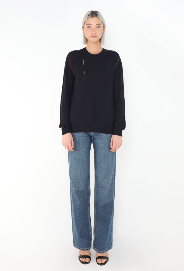 Céline Deconstructed Seam Triomphe Sweater - 3