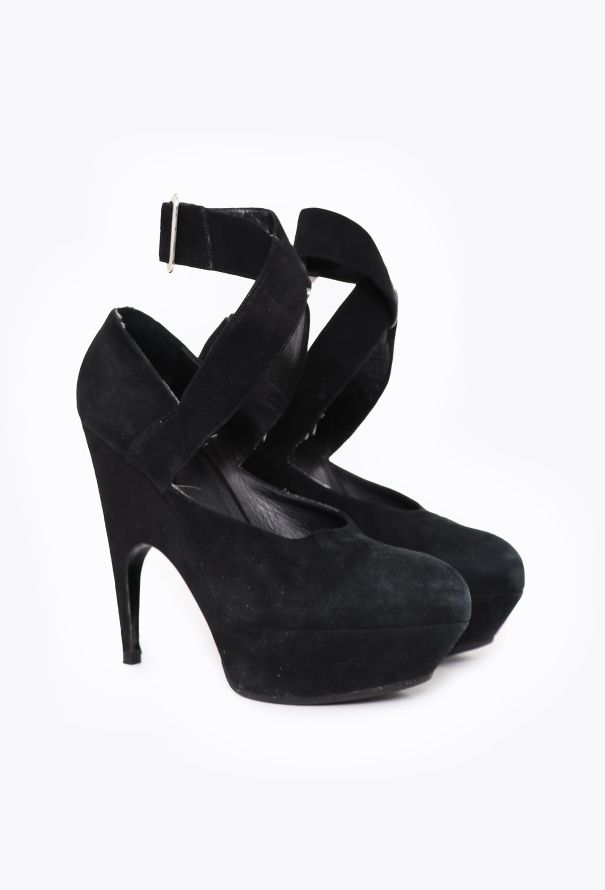 Saint Laurent Vintage Imperiale Suede Heels - 3 Saint Laurent Vintage Imperiale Suede Heels - 3