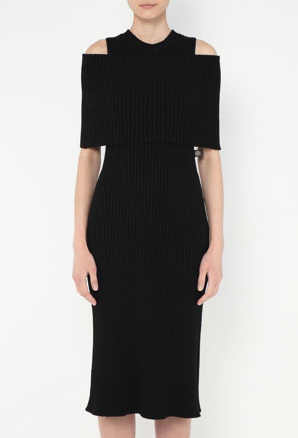 Louis Vuitton 2018 Ribbed Off-Shoulder Dress - 3 Louis Vuitton 2018 Ribbed Off-Shoulder Dress - 3