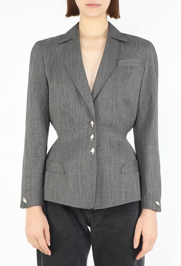 Thierry Mugler '90s Sculpted Cinched Blazer - 1