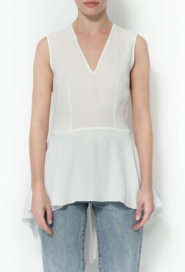 Alexander McQueen Peplum Crêpe Tunic - 2 Alexander McQueen Peplum Crêpe Tunic - 2