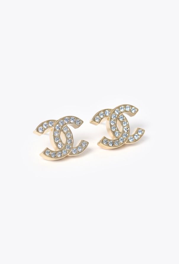Chanel 2025 Strass Mini 'CC' Earrings - 1