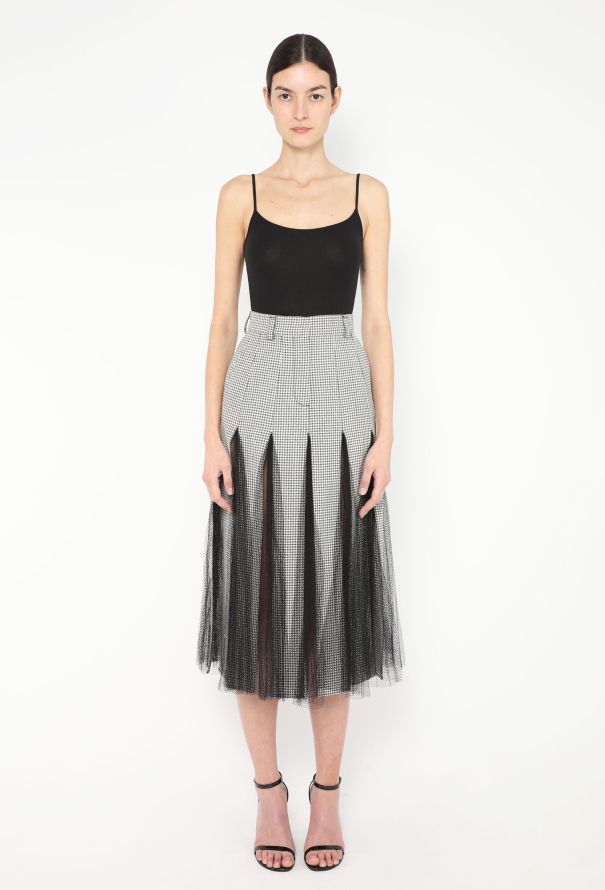 Dior F/W 2020 Checkered Cut-out Skirt - 3 Dior F/W 2020 Checkered Cut-out Skirt - 3