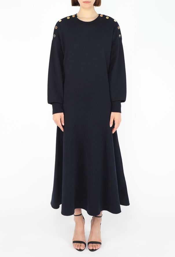 Alexander McQueen Naval Fluted Maxi Dress - 3