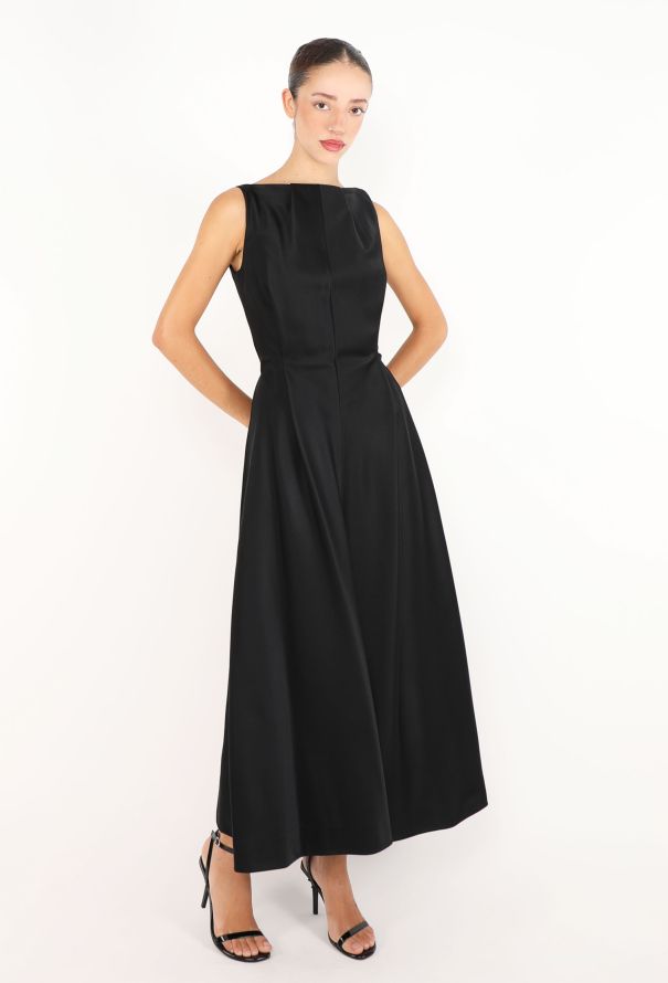 CJ Yoon Ono Satin Pleated Dress, 1990s - 1