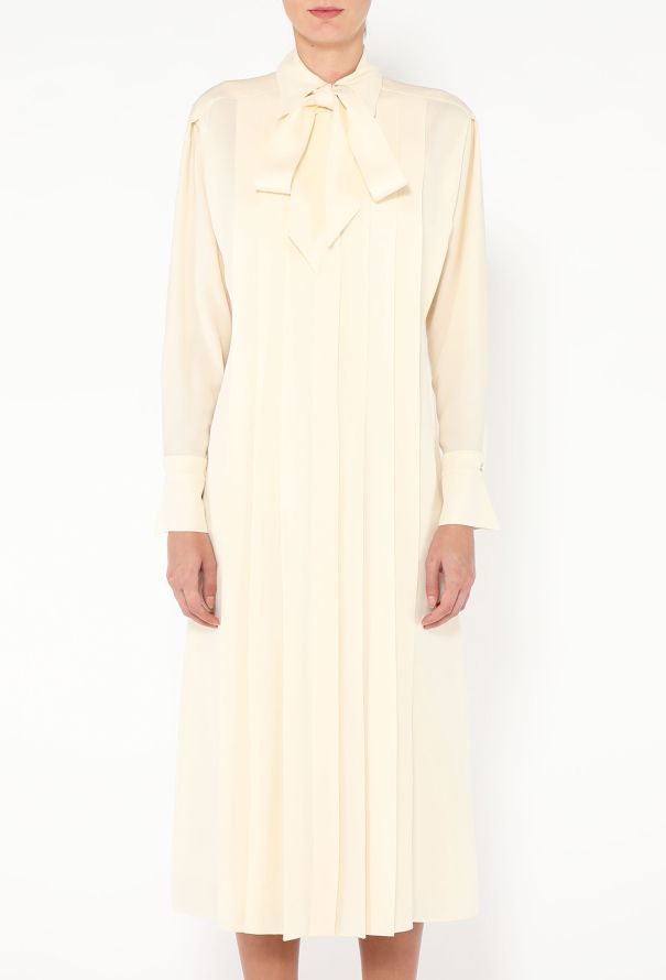 Loro Piana 2024 Lorely Pleated Georgette Dress - 3