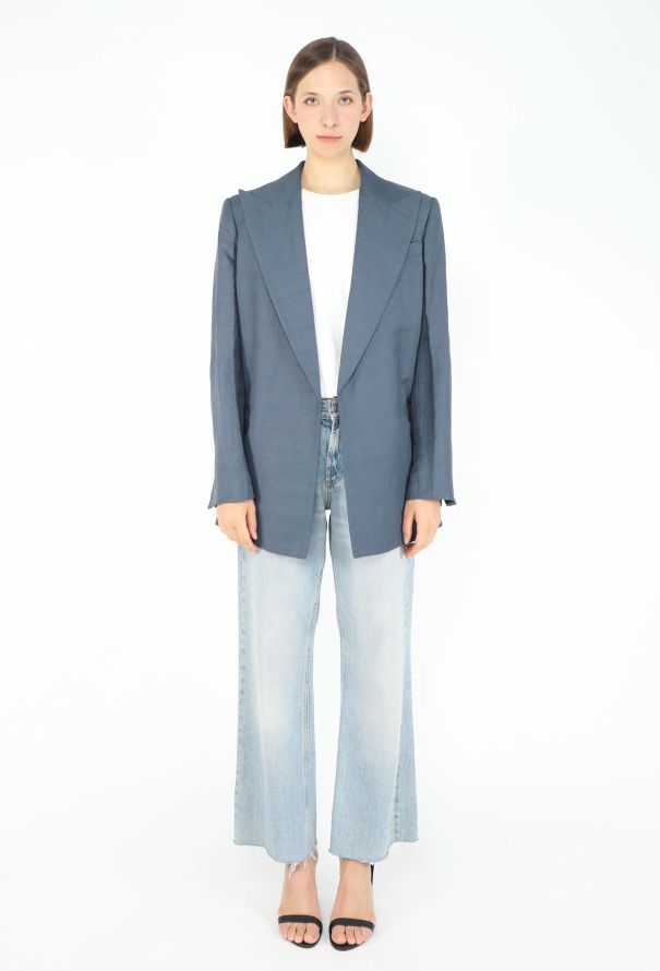 Céline Resort 2018 Notched Linen Blazer - 1