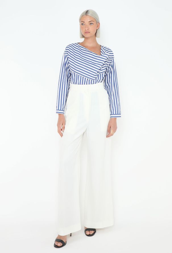 Céline Resort 2016 Striped Cotton Top - 1