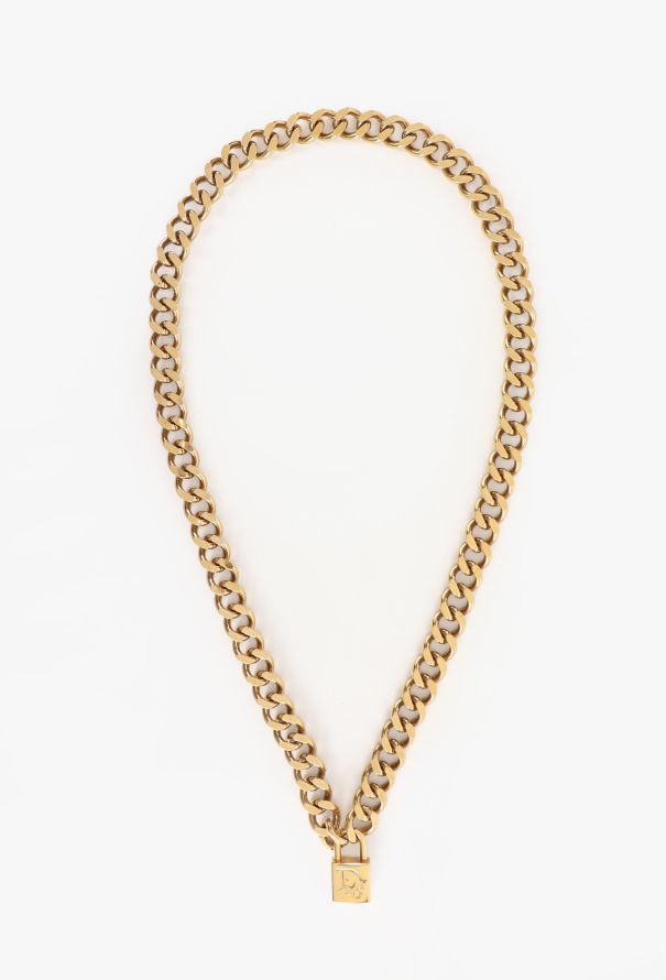Dior Chainlink Key & Padlock Necklace, 2005 - 3