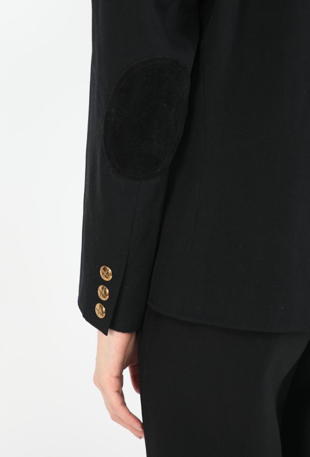 Saint Laurent '80s Double-Breasted Hourglass Blazer - 8