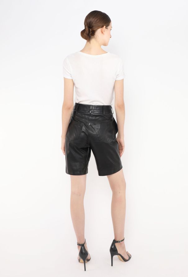 Chanel 2009 Lambskin 'CC' Shorts - 4