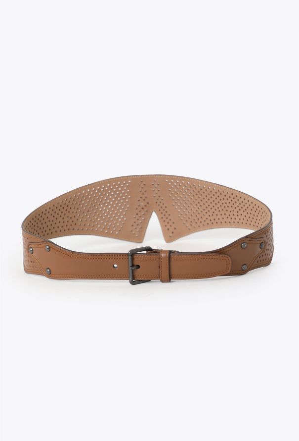 Alaïa 2021 Leather Perforated Corset Belt - 2 Alaïa 2021 Leather Perforated Corset Belt - 2