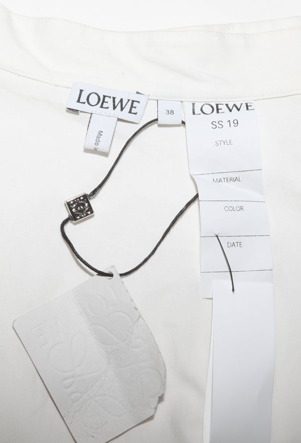 Loewe 2019 Asymmetrical Eyelet Skirt - 5