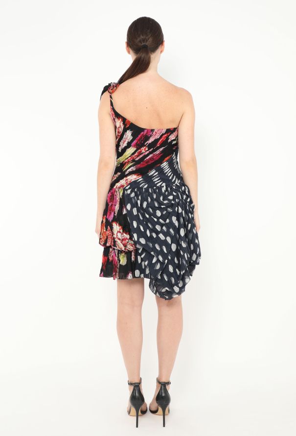 Christian Lacroix S/S 2009 One-Shoulder Patchwork Dress - 5 Christian Lacroix S/S 2009 One-Shoulder Patchwork Dress - 5