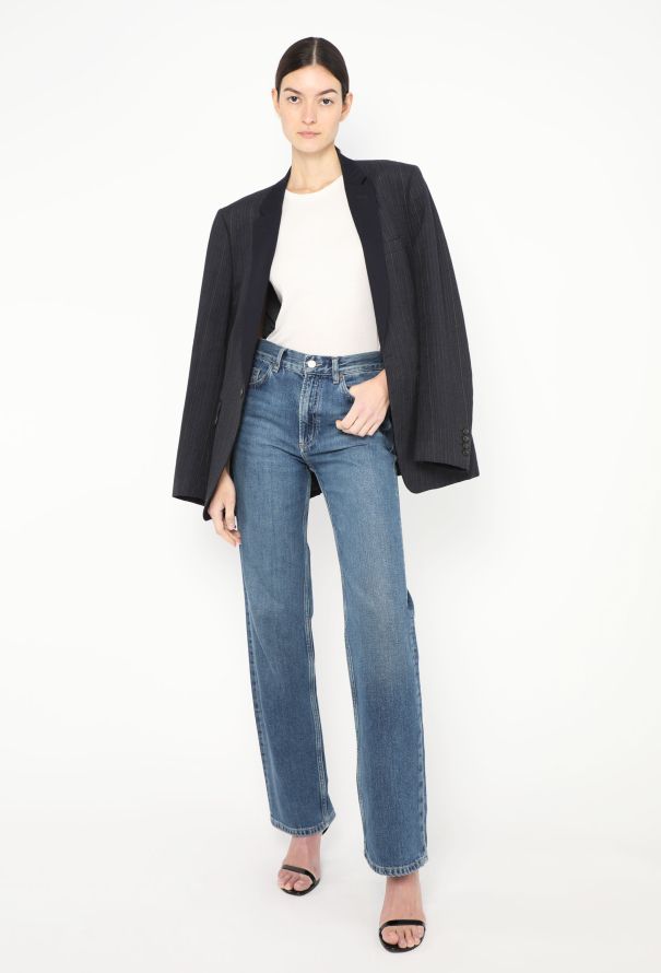 Comme des Garçons Pinstripe Chevron Blazer - 3