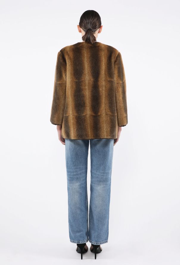 Giorgio Armani Faux Fur Coat, 1990s - 6