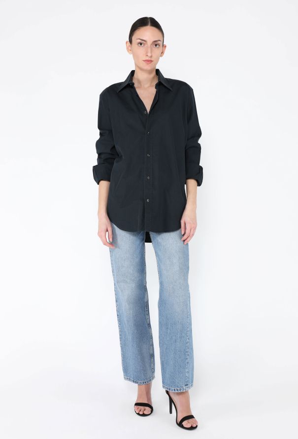 Hermès Vintage Classic Cotton Button Down - 1