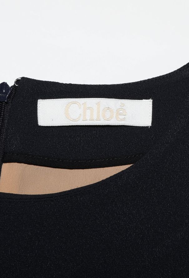 Chloé 2015 Scalloped Crêpe Dress - 6