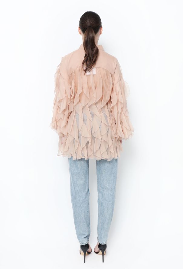 Valentino S/S 2021 Ruffled Silk Tunic - 4 Valentino S/S 2021 Ruffled Silk Tunic - 4
