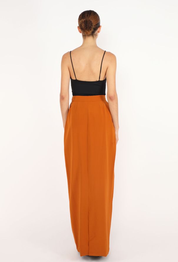 Leocoanet Hemant Silk Column Skirt, 1980s - 3
