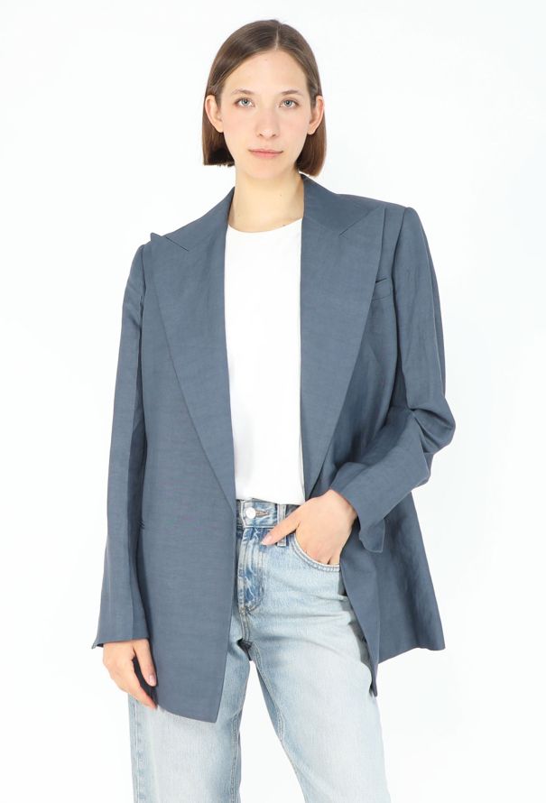 Céline Resort 2018 Notched Linen Blazer - 4