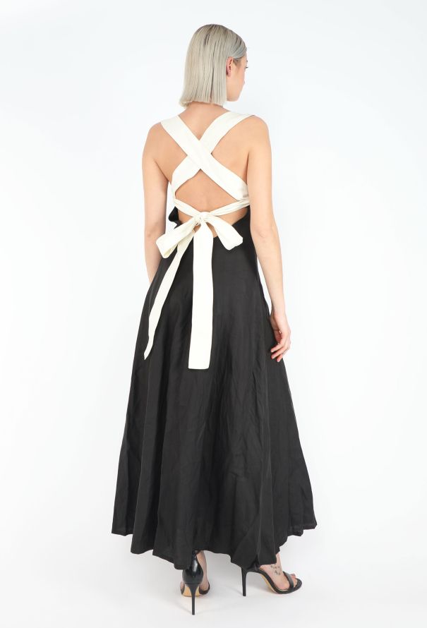 Myrene De Premonville '90s Open Back Flared Gown - 1