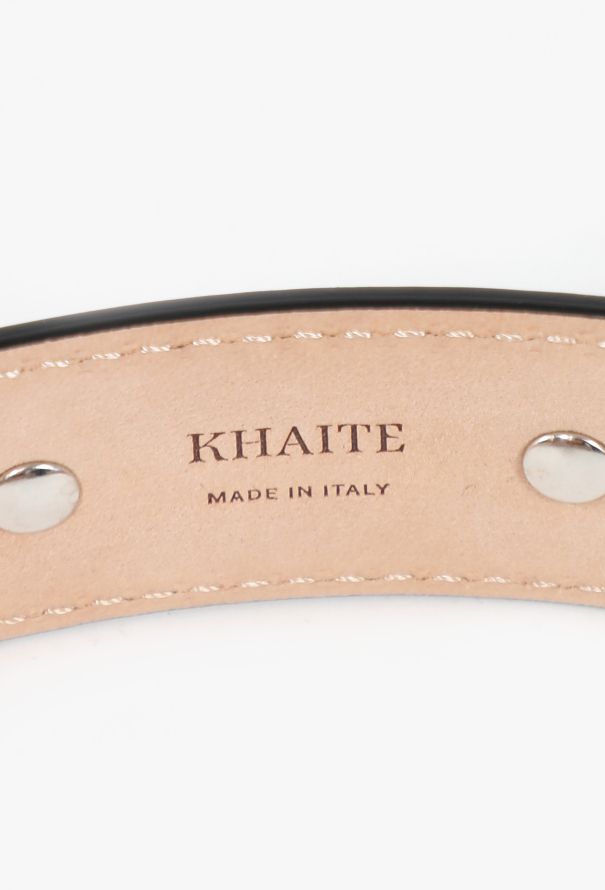 Khaite Benny Studded Leather Belt, Pre-Fall 2022 - 5