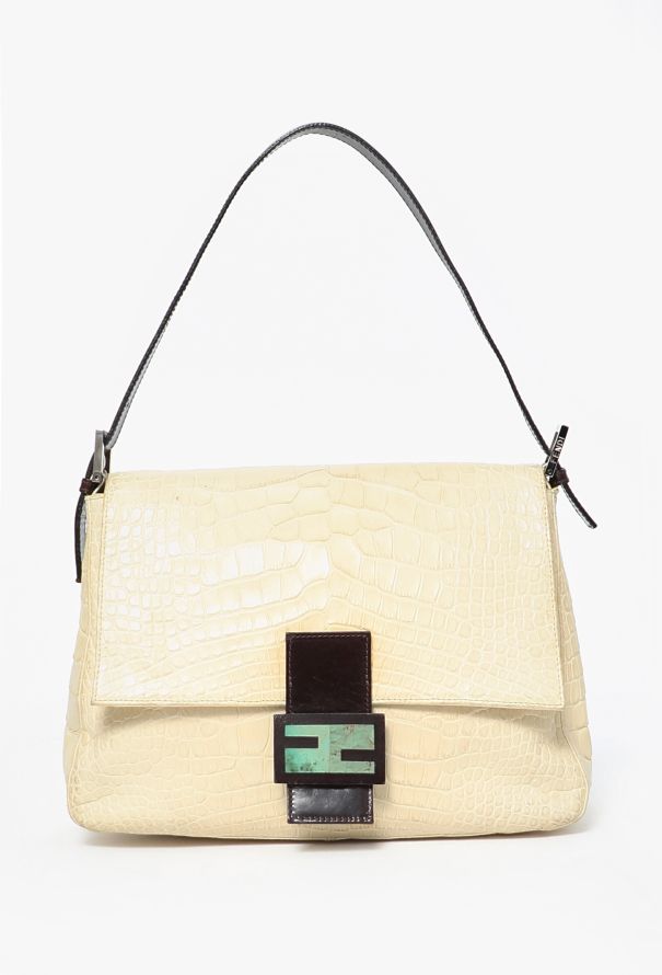 Fendi RARE Crocodile Mamma Baguette Bag - 1