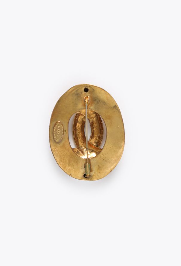 Chanel 1992 Hammered 'CC' Brooch - 3 Chanel 1992 Hammered 'CC' Brooch - 3