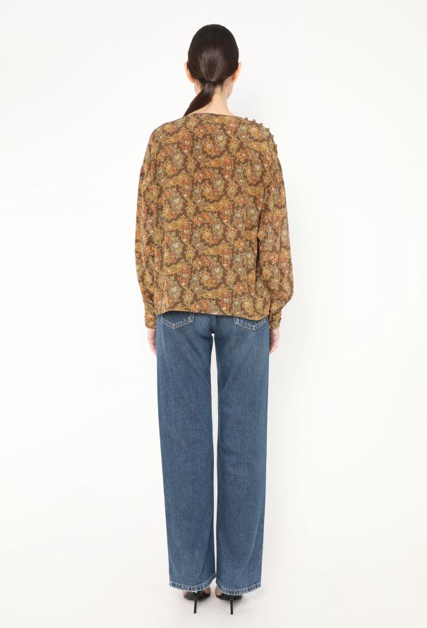 Chloé '80s Paisley Print Silk Blouse - 5 Chloé '80s Paisley Print Silk Blouse - 5