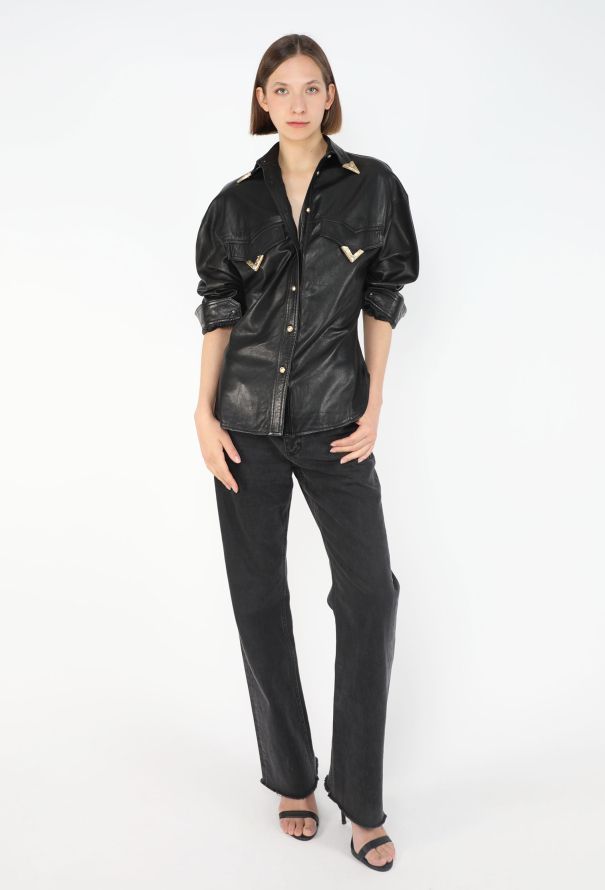 Gianni Versace Western Leather Overshirt, F/W 1992 - 7
